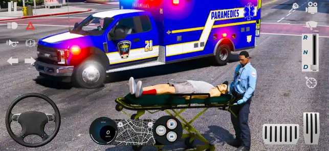 Paramedics with patient