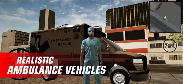 Realistic ambulance vehicles